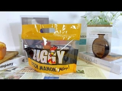 Sacchetto di imballaggio di pollo arrosto di plastica a prova di grasso personalizzato con cerniera