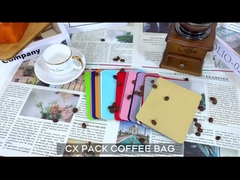 Borsa per goccioline di caffè in foglio di alluminio su misura con sigillo trilaterale Borsa per confezionamento del caffè