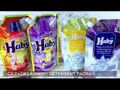 500 ml 1l sacchetto di imballaggio di polvere da lavaggio stampato su misura con becco