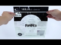 Borse di zip di plastica stampate su misura Borsa di confezionamento alimentare per i noodles Pita Pancake Taco