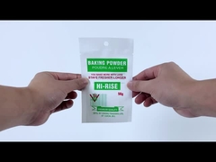 Stampa su misura Polvere da forno Acqua secca Sacchetto di imballaggio Alimenti a prova di umidità Sacchetto di plastica stand up