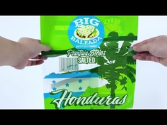 Imballaggio in plastica stampato su misura con sigillo a tre lati Imballaggio per snack alimentari per Pita Pancake Taco