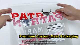Sacchetti sottovuoto con cerniera personalizzati per uso alimentare per carne fresca