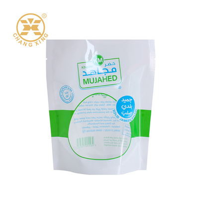 Moisture Proof Stand Up Plastic Packaging Bags With Window For Snack Dried Food Nuts Custom Logo