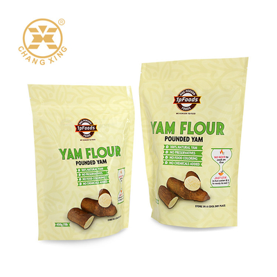Yam Flour Powder stand up pouch bag Cassava Maizena Farina Sacchetti Doypack Bag con cerniera