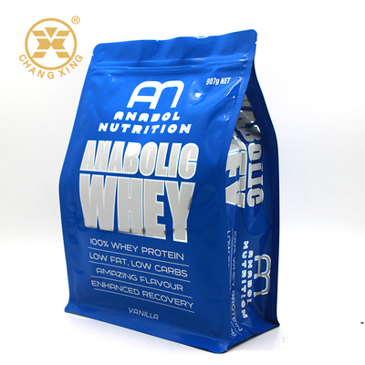 Borsa d'imballaggio del sacchetto del fondo piatto trasparente dell'OEM 500g 1kg con la chiusura lampo