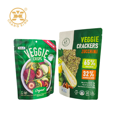 Chips di verdure essiccate miste 8 Oz Stand Up Pouch Confezione con cerniera richiudibile