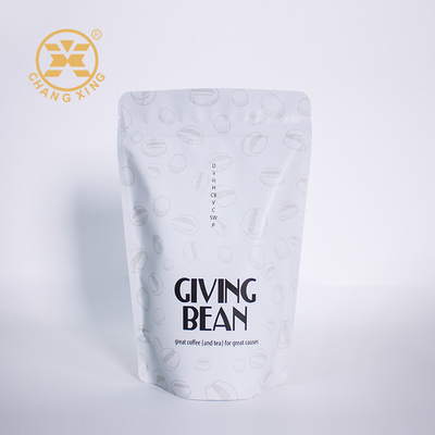 Stampa a colori 4 oz Sacchetti di imballaggio del caffè Stand Up con cerniera per tè Caffè Fagioli