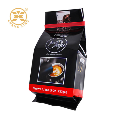 Logo stampato su misura 250g 500g 1000g 1kg BOPP Coffee Bean Roll Film Food Packaging Bag Coffee Bean Packing Bag