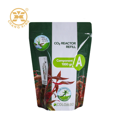Fogli di alluminio stampati su misura VMPET fertilizzante stand up zipper sacchetto pesticida fertilizzante sacchetto di imballaggio
