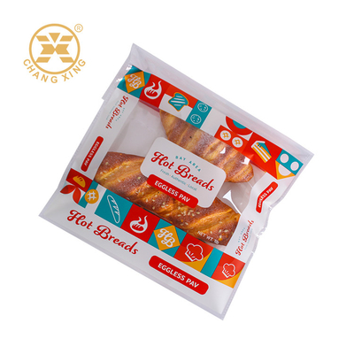 Logo personalizzato stampato in PET PE Sacchetti per imballaggio pane da forno Mini sacchetto per imballaggio cibo