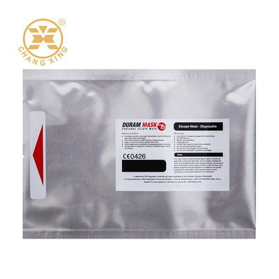 Borsa di imballaggio di film di alluminio resealable Bopp abbigliamento cerniera a cerniera sacchetti con logo per maschera di abbigliamento