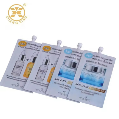 Gravere VMPET Borsa di plastica di qualità cosmetica con becco per la cura della pelle Crema Lozione per mani Sapone Protezione solare Sacchetti di imballaggio