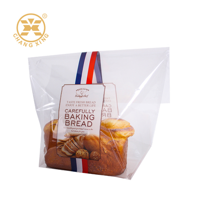Sacchetti di imballaggio per pane per panetteria stampati su misura in PET PE