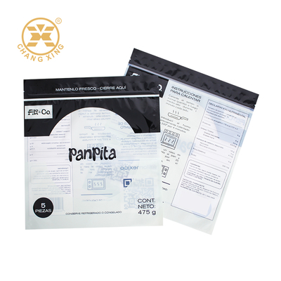 Logo personalizzato Borsa Panpita Tortillas Borsa di plastica a vuoto termicamente sigillata per alimenti Borsa di imballaggio del pane