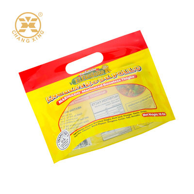 Sacchetto per pollo arrosto con stampa personalizzata, salumeria, a prova di umidità, con cerniera, confezione in plastica