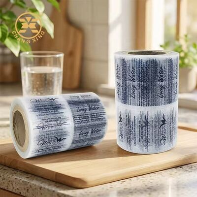Rotolo di pellicola in plastica LDPE per imballaggio di bustine di acqua minerale, bevande liquide e acqua potabile