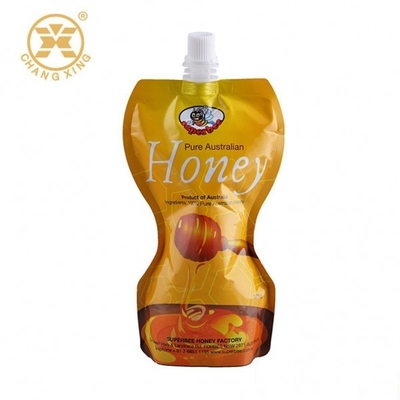 La plastica del sacchetto del becco del miele ha stampato il sacchetto d'imballaggio d'imballaggio laminato del purè del succo dei liquidi con il cappuccio