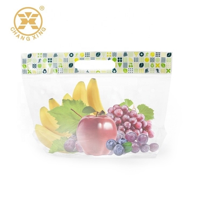 0.5kg fruttifica supporto dello sfiato sacchetti di plastica del sacchetto della chiusura lampo sui chiari per l'imballaggio con la chiusura lampo della maniglia