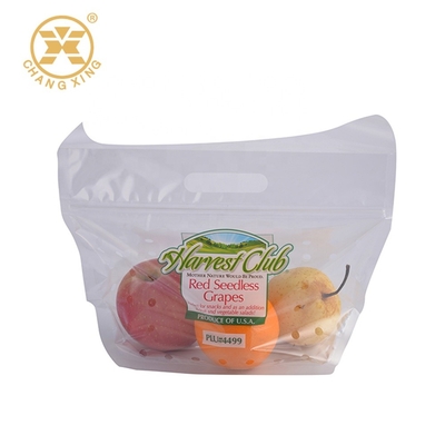 Le borse d'imballaggio della frutta asciutta di plastica 3kg di EXPE pp stanno sul sacchetto con i fori di sfiato della chiusura lampo