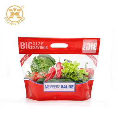 Lo sfiato 10kg EXPE sta sulla borsa con il supporto risigillabile della frutta della chiusura lampo sui sacchetti