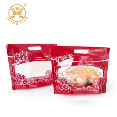 Borse di trasportatore asportabili di plastica di imballaggio per alimenti di Bopp del pollo arrostito Microwavable antinebbia del girarrosto