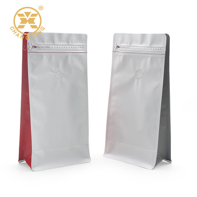 Sacchetto di alluminio della serratura dello zip delle borse di caffè del fondo piatto VMPET 250g BOPP per alimento