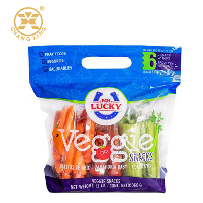 Sacchetti di plastica trasparenti antinebbia del LDPE di Bopp della frutta per l'imballaggio delle verdure