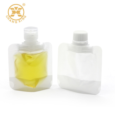 50ml inceppano la borsa liquida di Jelly Clear Resealable Plastic Bags 8.6mm con l'imballaggio del becco