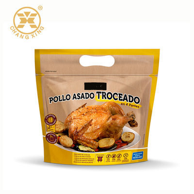 100 200 micron di pollo arrosto che imballa il sacchetto arrostito di imballaggio per alimenti del girarrosto 1kg con la chiusura lampo