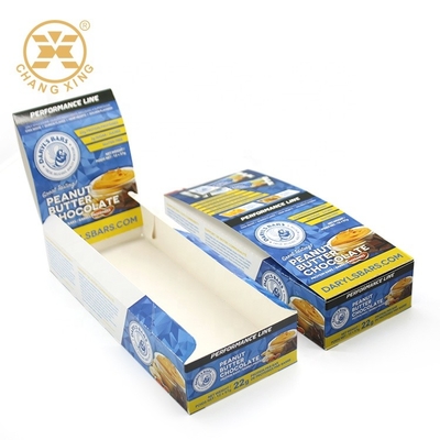 Contenitori d'imballaggio di cartone di derivazione bianco di CMYK per l'imballaggio del contenitore di regalo del biscotto dello spuntino 400g