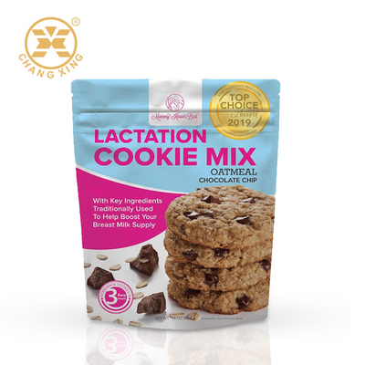 Fogli di alluminio Stand Up Bag Chocolate Chip Cookie Roll Film Food Packaging Bag Chocolate Chip Cookie Packing Bag